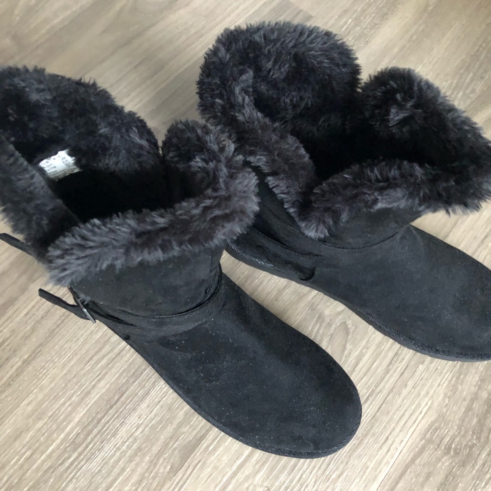 Suede winter boots